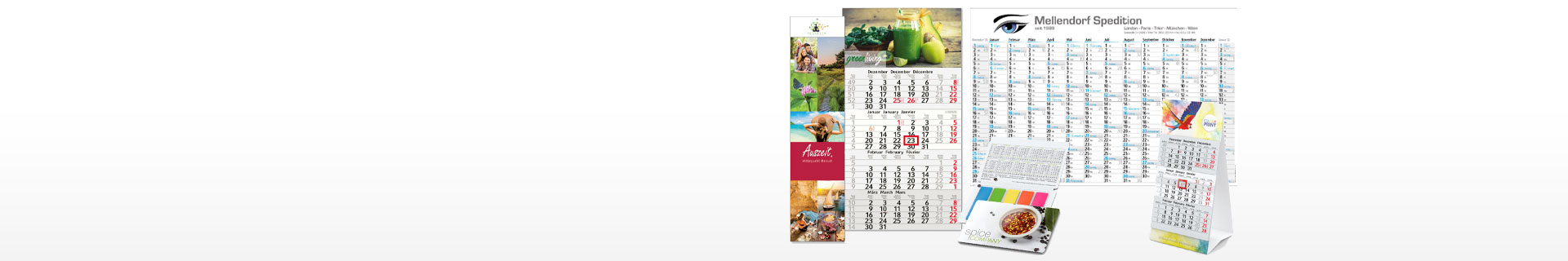 Kalender mit Logo, Werbekalender gestalten  OPPERMANN