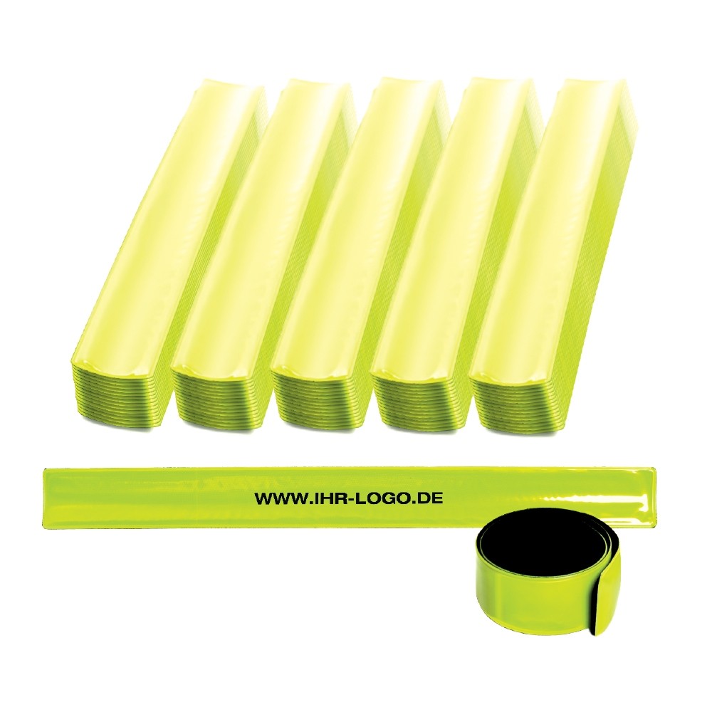 Werbeartikel Werbetipp 100 Reflektorbänder inkl. einfarbigem Werbedruck