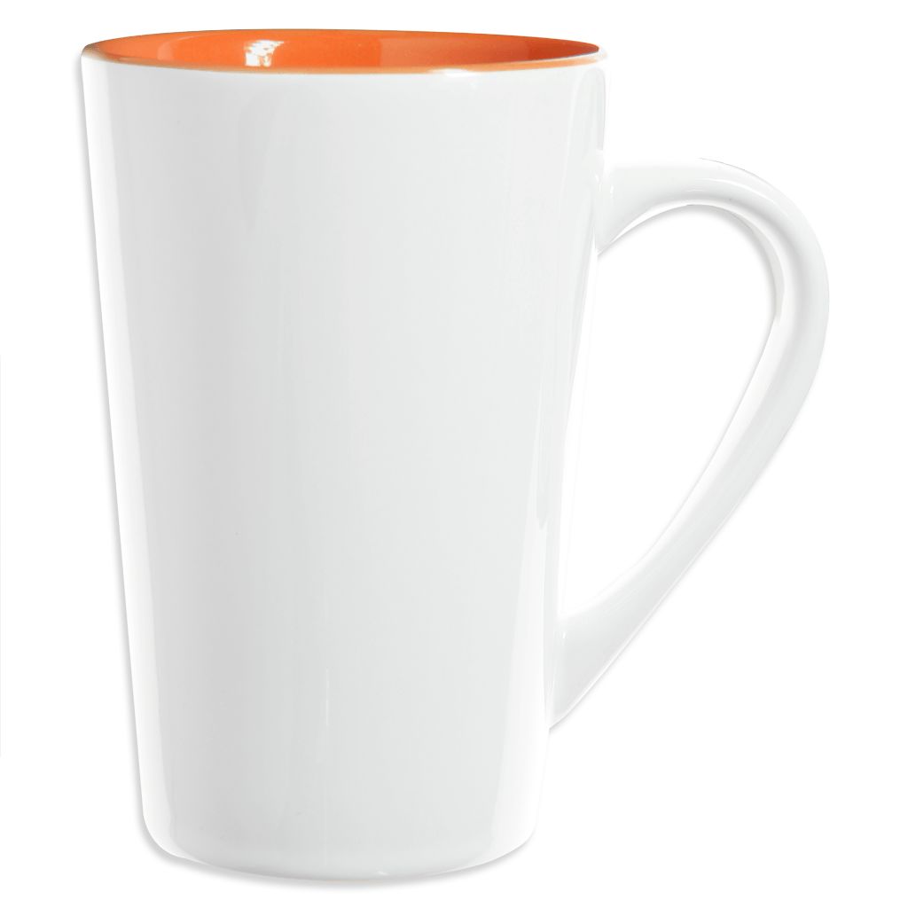 Werbeartikel Tasse aus Keramik in Orange | personalisierbare Werbeartikel, Werbetassen