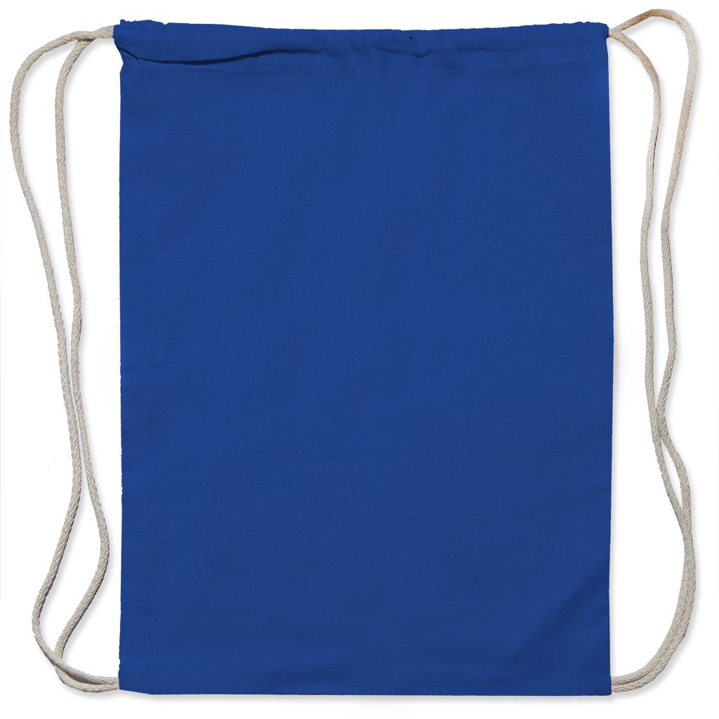 Werbeartikel Baumwollrucksack blau