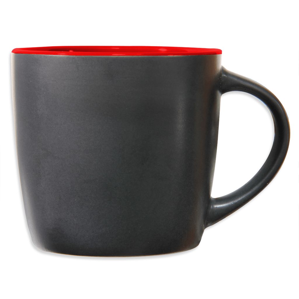 Werbeartikel Kaffeebecher aus Keramik in Rot | personalisierbare Werbeartikel, Werbetassen