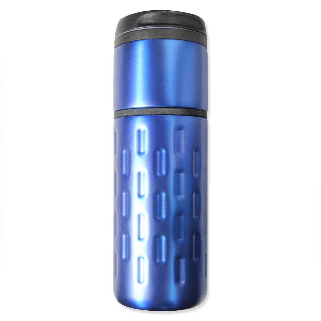Werbeartikel Isolierbecher aus Edelstahl in Blau | personalisierbare Werbeartikel, Werbetassen