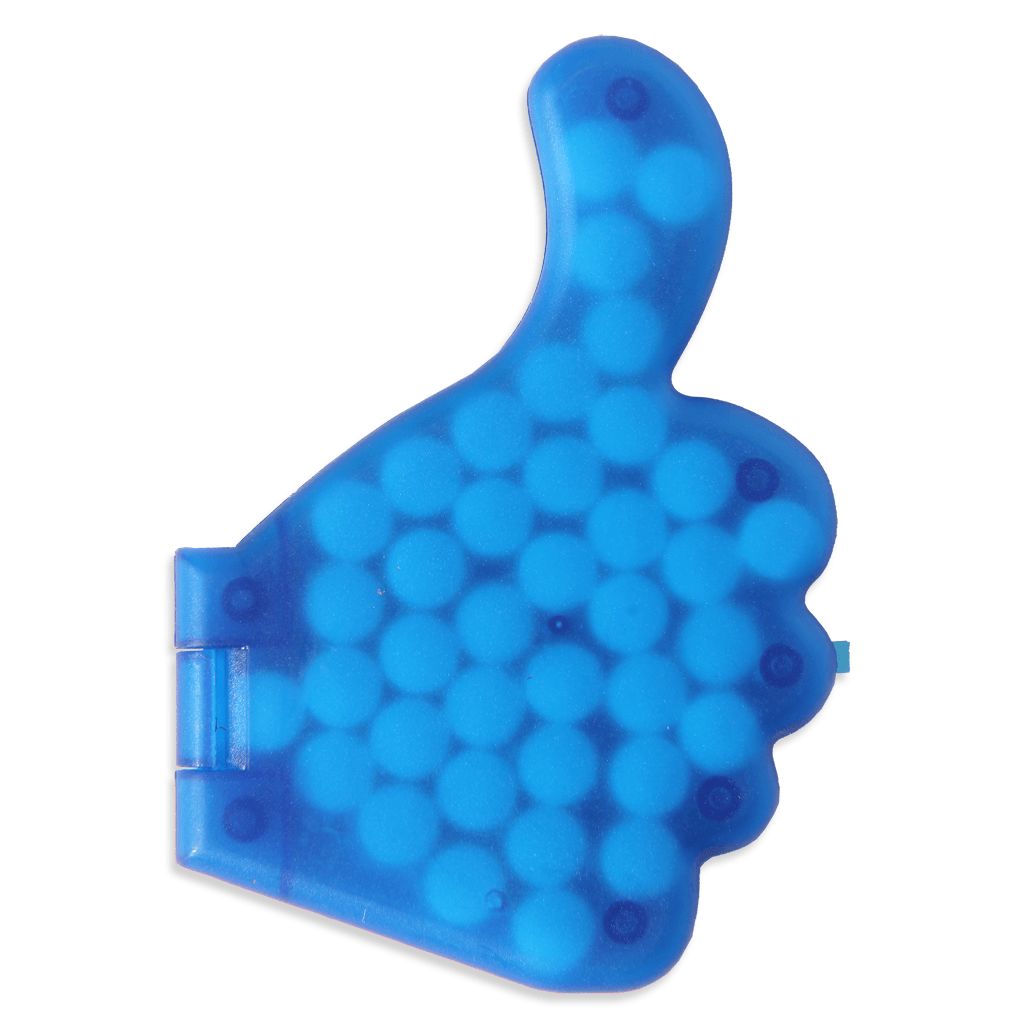 Werbeartikel Mint-Spender LIKE blau