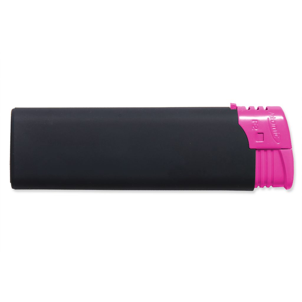 Werbeartikel Feuerzeug soft touch pink