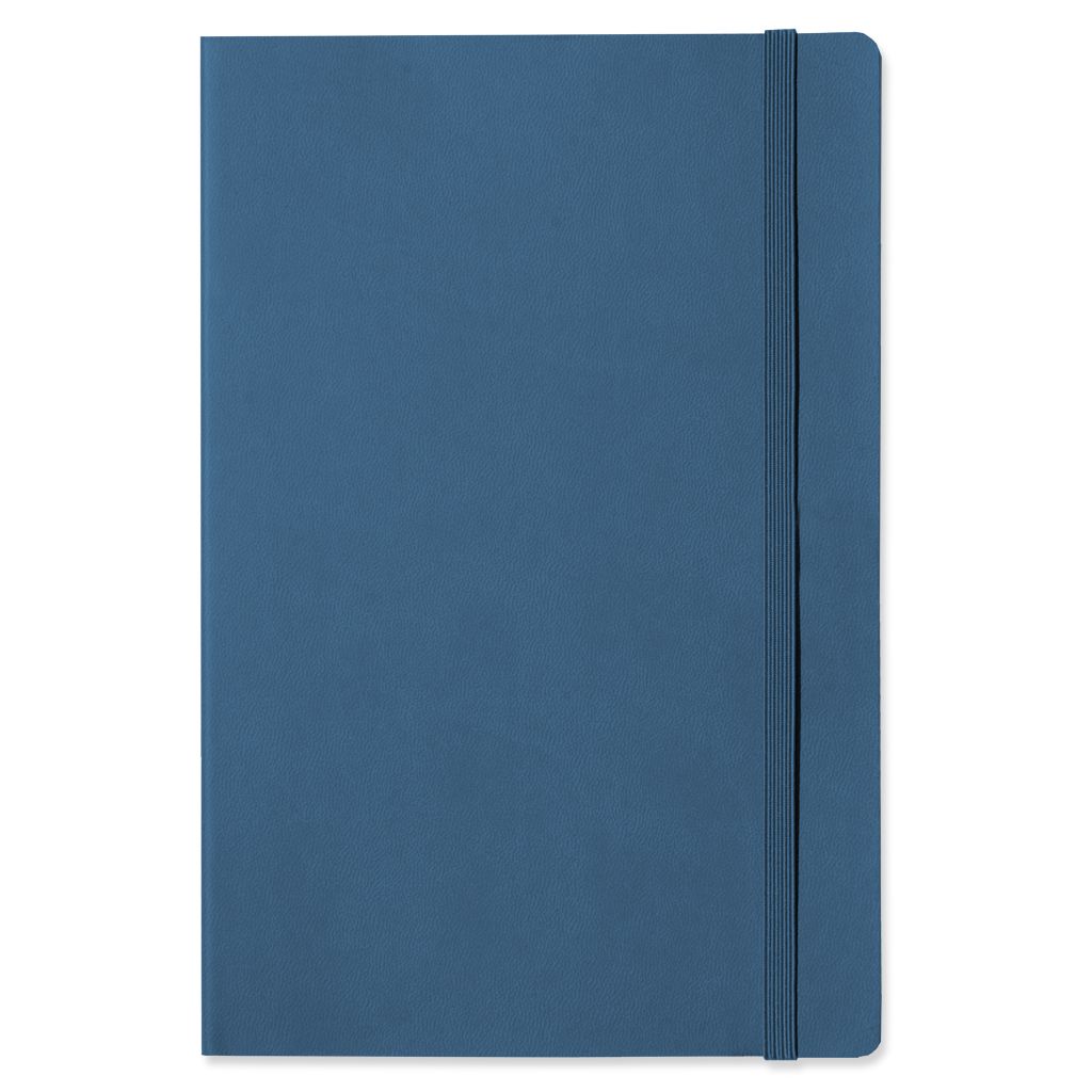 Werbeartikel Notizbuch dunkelblau Storyteller