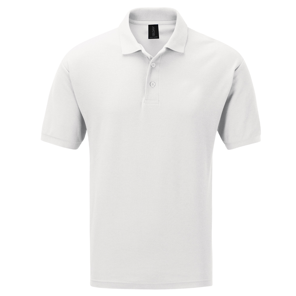 Werbeartikel Polo weiß XL Gildan Dry Blend 203 g/m²