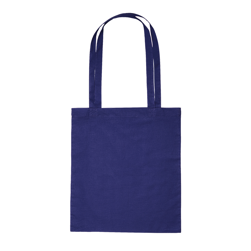 Werbeartikel Baumwolltasche Navy mit langem Henkel