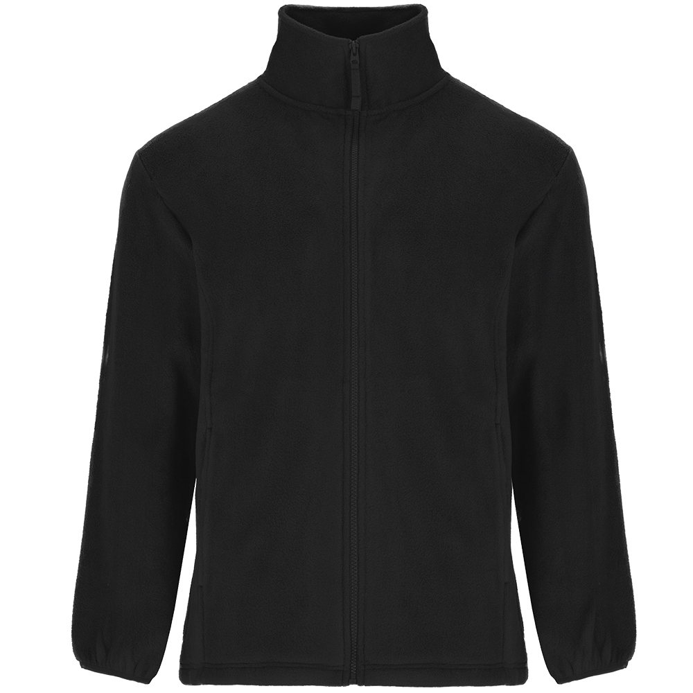 Werbeartikel Fleece Jacke Schwarz 3XL