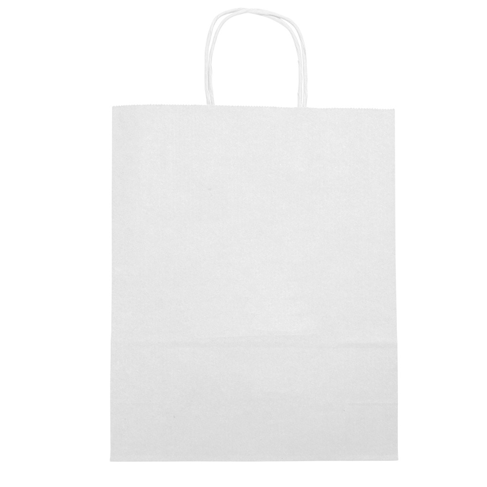 Werbeartikel Papiertasche weiss 24x32x11 Neutral unbedruckt