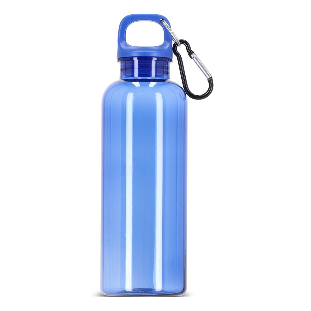 Werbeartikel Noa Flasche Blau 500ml transparent