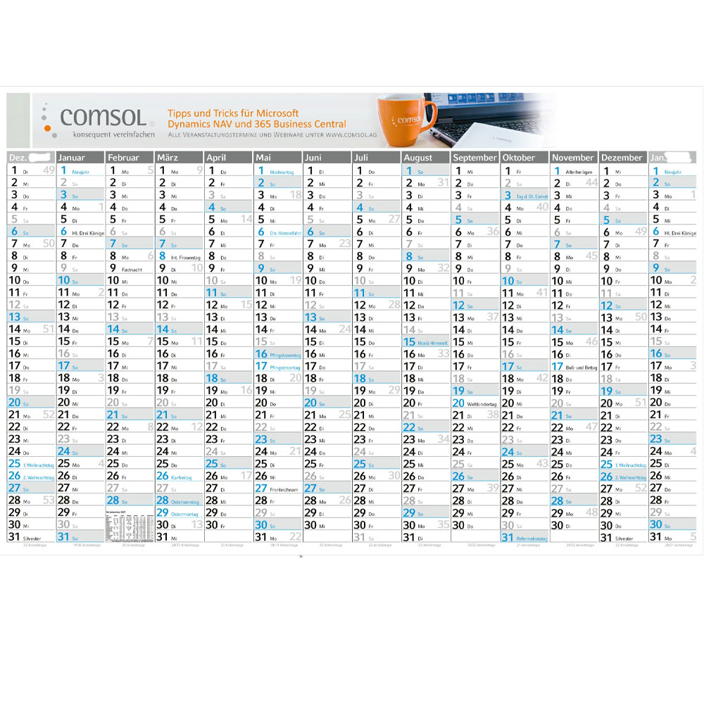 Werbeartikel Plakatkalender Horizont L XPress
