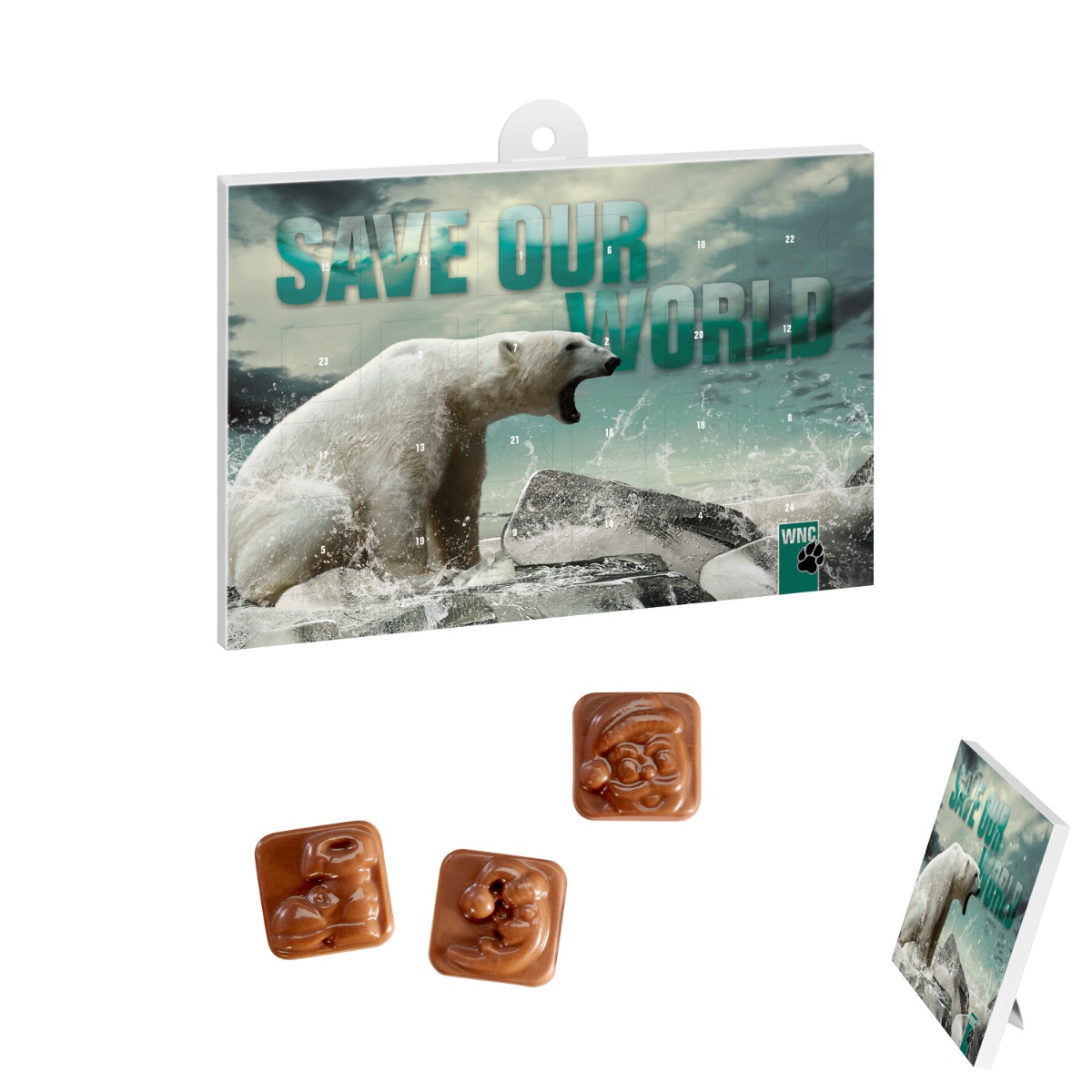 Werbeartikel A5 Tisch Adventskalender