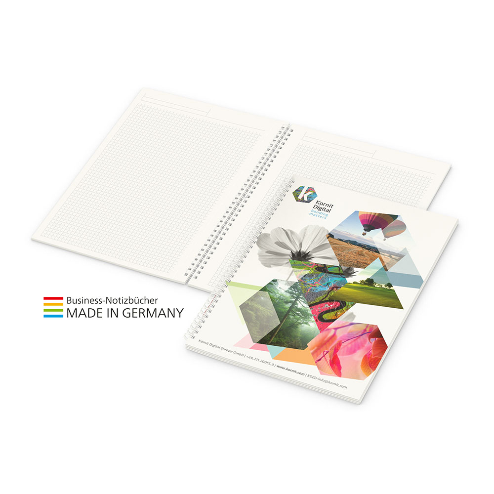 Werbeartikel Bizz-Book green+blue A4