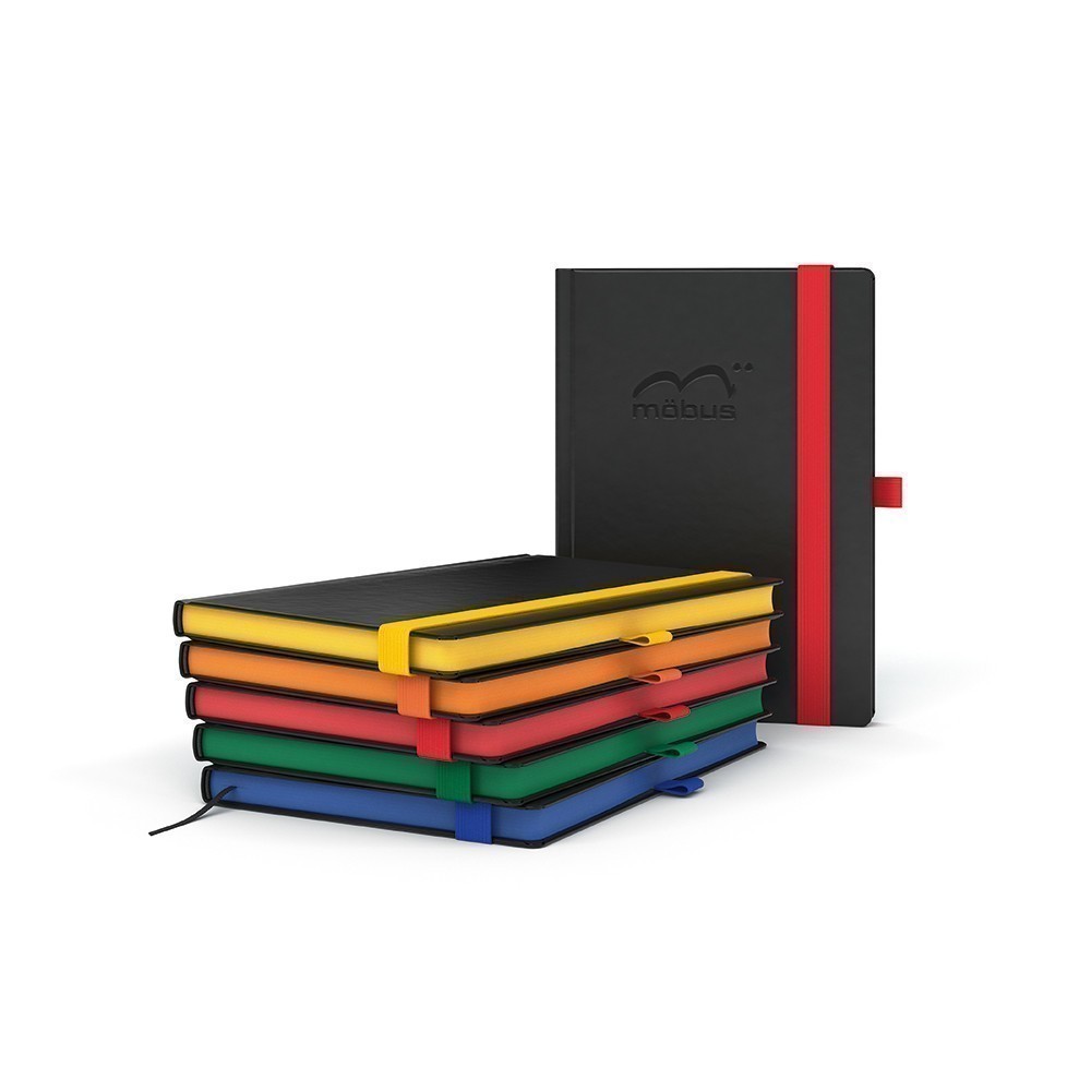 Werbeartikel Color-Book A5 Tivoli Soft Complete rot