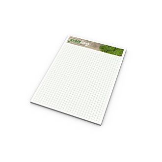 Schreibblock A4 Recycling 50 Blatt incl. 4c-Druck