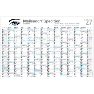 Posterkalender Ausführung mit Werbedruck