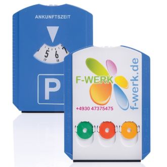 Parkscheibe mit 3 EK-Chips