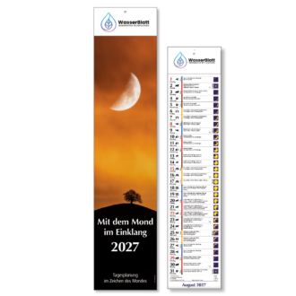 Streifenkalender Mit dem Mond im Einklang