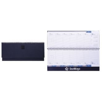Querkalender VIP-Line blau