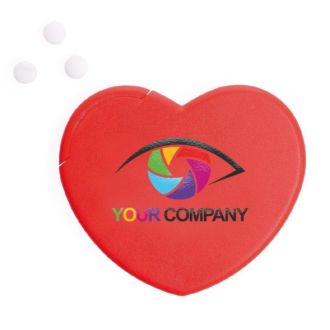 Mintdispenser Herz rot 8g