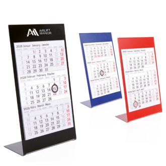 Metall-Tischkalender Desktop Colors, 2 Jahre