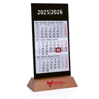 3-Mon-Tischplaner Desktop Wood