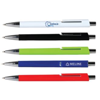 Kugelschreiber mit silbernen Applikationen