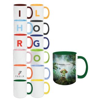 Sublimationstasse "Two Tones & Handle"