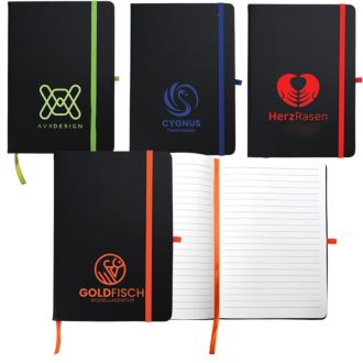 Notizbuch A5 mit farbiger Gravur
