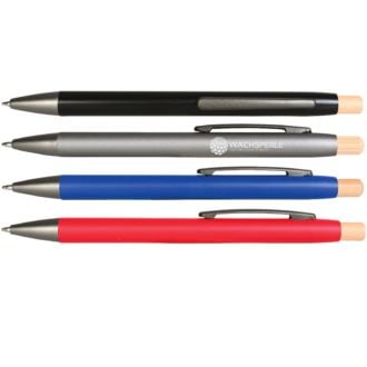 Bambus Kugelschreiber mit Metallgehäuse 