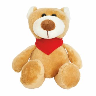 Plüschtier Bär mit bedruckbarem Tuch