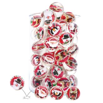 Flummis Weihnachten 4 Motive sortiert 24er Set