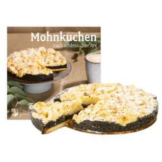 Dreimeister Mohnkuchen handgemacht 800g