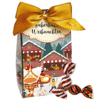 Rabbel Pr&auml;sentpackung Advents- markt Nougattr&uuml;ffel gewickelt 75g