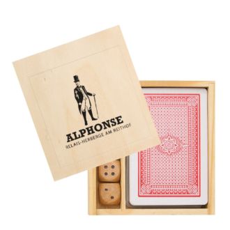 Spiele Set Evergame in praktischer Holzbox