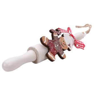 Hänger Nudelholz 6er Set Lebkuchenfigur 2fach sort