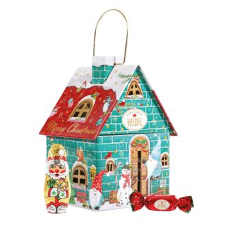 Heidel Weihnachtshäuschen Wichtel m Schokopralinen 116 g