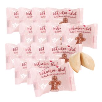 Weihnachtsglückskekse 90 g Lebkuchengeschmack 15er Set