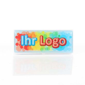 Memo Magnet 55x22 mm Rechteckig inkl. 4c Doming
