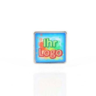 Magnet Pin 20x20 mm Quadratisch inkl. 4c Doming