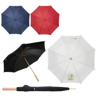 RPET Regenschirm mit Bambusgestänge 