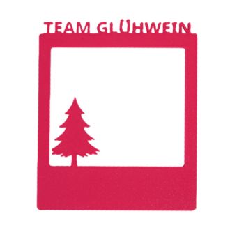 Selfie Rahmen Team Glühwein pink