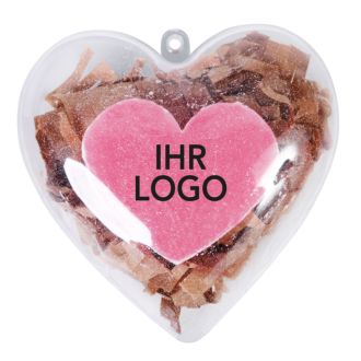 Schafmilch Seife Herz rosa  25 g in Herzdose