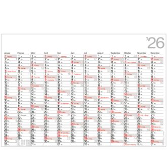 Plakatkalender groß Ausführung ohne Werbedruck