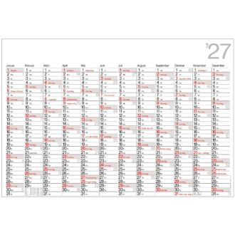 Plakatkalender groß Ausführung ohne Werbedruck