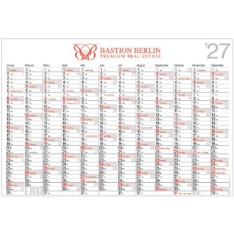 Plakatkalender groß inkl. 4c Digitaldruck