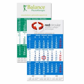 Werbetipp: 150 x 3-Monats-Kalender inkl. einfarbigem Werbedruck