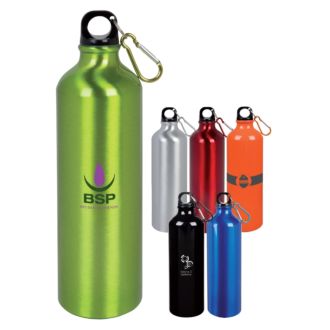 Aluminium Trinkflasche mit Karabiner-Haken