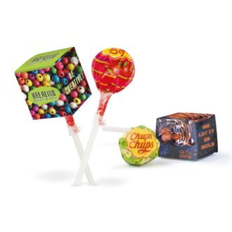 Chupa Chups veganer Lolly in Werbebox inkl Druck 12g