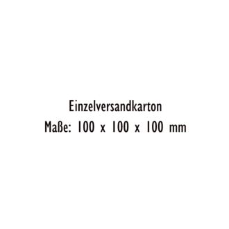 Einzellversandkarton Tassen 100 x 100 x 100 mm weiss/braun